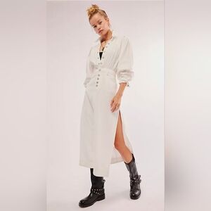 NWT Free People Mad Love Dress - White